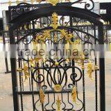 Decorative Flowery Wrought Iron Fence thumbnail-5