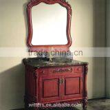 Handmade Bathroom Vanity Set Single Sink White Small Bathroom Vanity WTS106 thumbnail-2