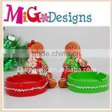 Gingerbread Man Christmas Polyresin Ashtray