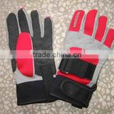 Red neoprene glove