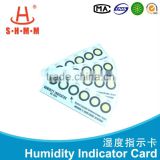 three-dots humidity indicator sheet
