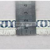 Newest Design Polyester 2 cm Width Ethnic Woven Webbing With Fringe thumbnail-2