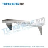 Stainless Steel 1-Tier Solid Wall Shelf