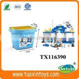 Diy Children Toys City Police Station Building Blocks Barrel Packing