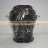 NATURAL STONE BLACK ZEBRA MARBLE URNS thumbnail-6