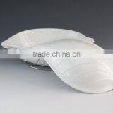 Leaf Shape White Porcelain Casserole With Iron Rack thumbnail-2