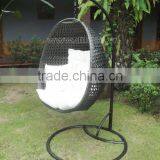 PE Rattan Hanging Egg Chair- Alu. & Steel Frame