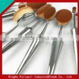 Newest Hot Sell Oval Tooth Brush Makeup Brush Set 10 Pcs / 5 Pcs Golden Beauty Makeup Brushes thumbnail-3