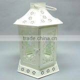 Decorative White Lantern,Metal Lanterns,Designer White Lanterns thumbnail-1