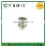 Ceramic Tall Mug With Flower Pattern and Ring thumbnail-3