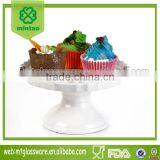 Hot-sale Pure White Ceramic Cake Stand for Wedding thumbnail-1