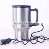 Stainless Steel Travel Electric Mug With USB Charger thumbnail-1