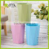 New Design Plastic Trash Bin, Plastic PP Decorative Round Trash Bin Waste Bin for Household