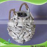 Outdoor Decor Wood Lantern With Antique Shape thumbnail-1