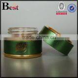 10g 20g 30g 50g Metal Cosmetic Aluminum Jar Custom Black Green Purple Silver Red Color Glass Cream Jar thumbnail-3