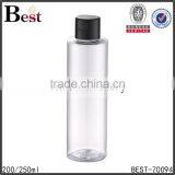 Cosmetic 200ml 250ml Spainting Screen Printing Clear Cosmetic Toner Beard Oil Plastic Shampoo Bottle Caps Flip Top Cap Caps thumbnail-1