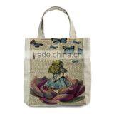 New Retro Craft Cotton Linen Tote Shopping Bags With Competitive Price thumbnail-3