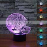 New NFL LED 3D Night Light 7-Color Table Lamp Xmas Gift thumbnail-1