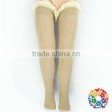 2015 New Fashion Leg Warmers Wholesale Baby Leg Warmers Baby Girls Black Sex Sock Stocking With White Lace Ruffle thumbnail-5