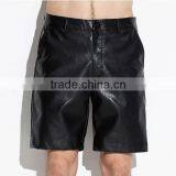 New Design UK Style Metro Sexual Fashion Straight Mens Leather Shorts thumbnail-1