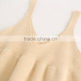 Wholesale Child Knit Pattern Kids Sleeveless Cotton Vest the Spaghetti Straps Sweater Dress thumbnail-6