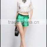 Latest Summer Girls Sexy Lace Crop Top Design Wholesale Price thumbnail-4