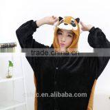 Flannel Cartoon Adult Animal Jumpsuit Animal Pajamas Jumpsuit Raccoon Design thumbnail-5