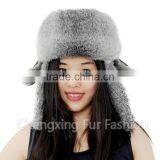 CX-C-241B Hot Selling Rabbit Fur Earmuff Trapper Fur Hat thumbnail-2