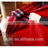 Women's Winter Wool Scarf With Pockets Long Style Warm Plaid Simulated Cashmere Shawl Wrap Scarves for Women Pashmina thumbnail-4