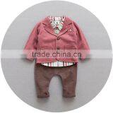 S17749A Boy Clothing Sets Boy Suit Cotton Kids Coats+Shirts+Pants 3pcs Set thumbnail-2