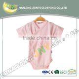 Hot Selling Soft Cotton Comfortable Plain Blue Newborn Baby Clothes Bodysuit Wholesale thumbnail-4