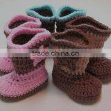Most Popular Hand Crochet Free Knitting Pattern Baby Shoes thumbnail-6