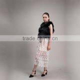 Myfur Hot Sale New Thick Warm Winter Fur Women Gilet Real Raccoon Fur Waistcoat thumbnail-4