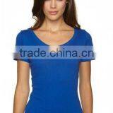 Next Level Apparel Ladies' The Scoop Tee - Made From Pre-shrunk 100% Combed Cotton Jersey and Comes With Your Logo. thumbnail-3