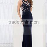 2016 Scoop Sheath/Column Prom Dresses With Beading And Applique thumbnail-2