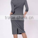 Next Season Long Sleeves Autumn Straight Dress for Office/Women Elegant Office Dress thumbnail-3