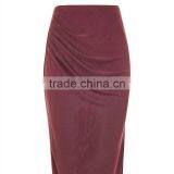 2017 OEM Spring Aubergine Calf Length Casual Loose Pencil Skirt thumbnail-5