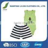 100% Cotton Baby Boys Bodysuit & Bottoms Set thumbnail-1