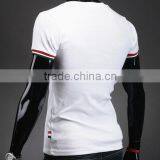 Wholesale Fashion Casual V Neck Men Tshirt Made in China thumbnail-4