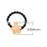 Zinc Based Alloy DIY Resin Mold For Jewelry Making Hair Ties Plum Blossom Gold Plated & Black thumbnail-2