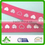 Popular Design Heart Print Screen Printing Hair Tie thumbnail-1