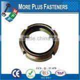 Made in Taiwan Hook Spanner Metric Fine Nylon Insert Round Type Black Phosphate Slotted Steel Round Spanner Nut thumbnail-2