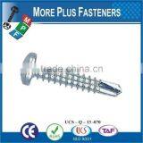 Made In Taiwan High Quality Stainless Steel Pan Head Phillips Recess Self Drilling Screw ZInc thumbnail-4