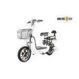 Ladies Electric Bicycle Moped 2 Seater , Pedal Assist Electric Bike LED Headlight