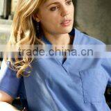 100% cotton and TC good quality hospital nursing scrubs