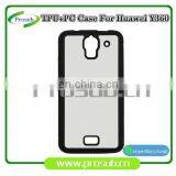 2d Sublimation Heat Transfer PC +TPU Silicon Blank Cell Phone Case for Prosub-Huawei Y360