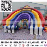 giant commercial grade inflatable water slides for big swimming inground pool