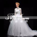 1A175cx 2015 High Collar Lace Palace Wedding Dress/Real Picture Show Bridal Wedding Dress Court Train Europe and America 2105 thumbnail-4