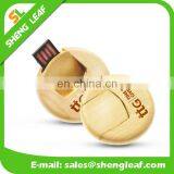 Novelty Round Shaped Swivel Wooden Usb Flash Drive thumbnail-1
