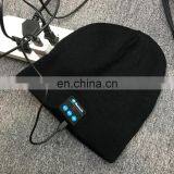 Custom Logo Blue-tooth Wool Knitted Beanie Hat for Men thumbnail-5